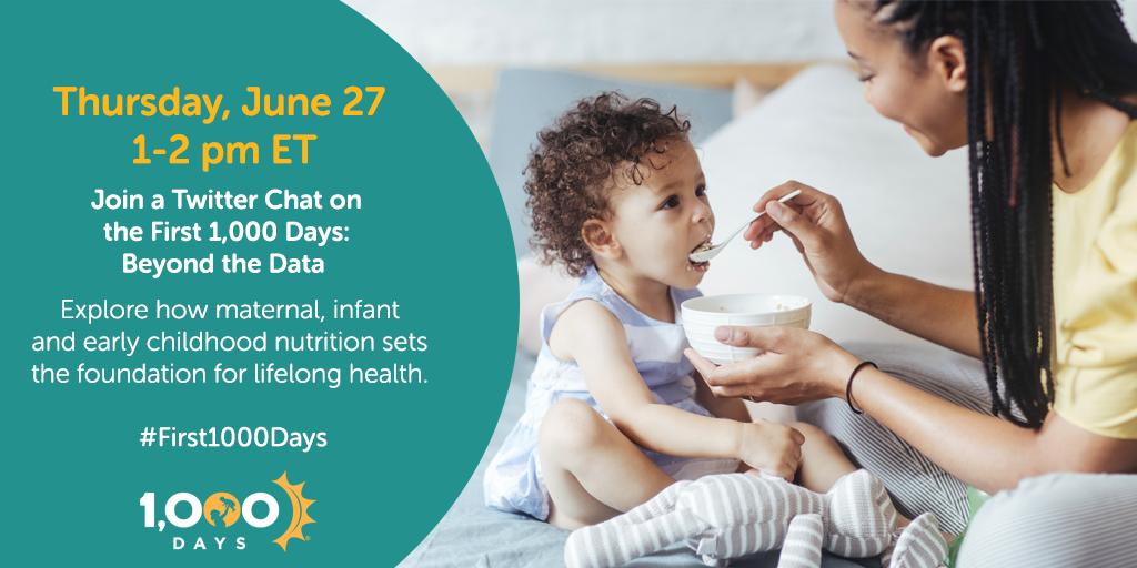 CDC DNPAO (@cdc_dnpao) on Twitter photo Reminder: Join us tomorrow from 1-2pm eastern for <a href="/1000Days/">1,000 Days</a> Twitter Chat! We'll discuss the importance of nutrition in the #first1000days. Don't miss it! Reminder: Join us tomorrow from 1-2pm eastern for <a href="/1000Days/">1,000 Days</a> Twitter Chat! We'll discuss the importance of nutrition in the #first1000days. Don't miss it!