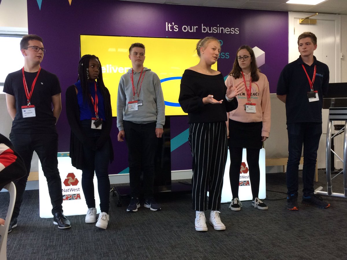 The PACA team test their product pitch at the NatWest Accelerator #PowerUp