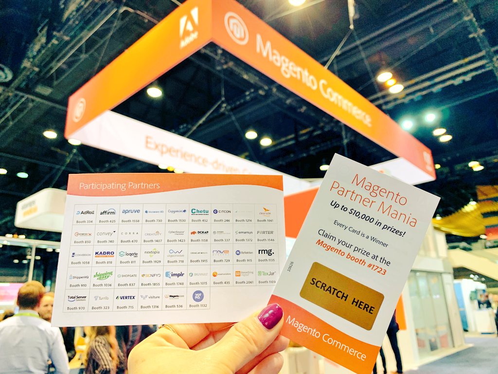 gauravjain02's tweet image. RT magento: Don’t forget to stop by #MagentoPartner booths at #IRCE19 to play Partner Mania! Bring your game card back to the #Magento Booth # 1723 for a chance to win one of 4 iPad Pros!