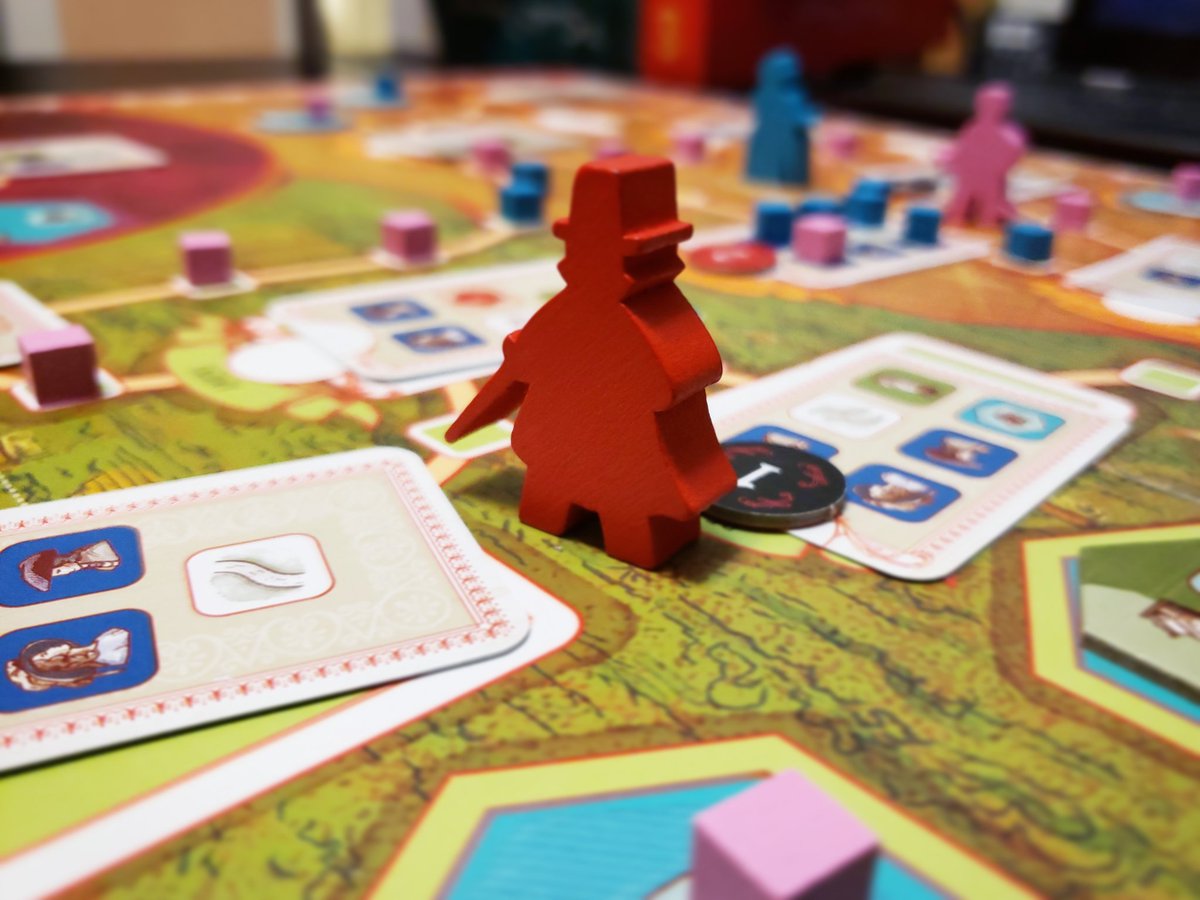 The Scarlet Pimpernel sneaked into board game world without much commotion. After trying it out, I enjoyed this game based on a novel. It plays with majorities on multiple levels. It was good with 2 players, but I bet it'll do better with more.