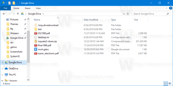 Sergey Tkachenko Add Google Drive To File Explorer Navigation Pane In Windows 10 T Co 3hahryfsgk