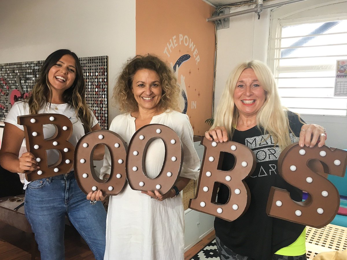 CoppaFeelPeople's tweet photo. Today, @nadiasawalhaandfamily and these incredible women visited BoobHQ to film some footage about their stories and motivations for taking part in our Himilayas trek. Head to our insta stories get the low-down from Nadia - https://t.co/7pXUhqZ70h 
#babesandboobs https://t.co/hrgydhv8M7