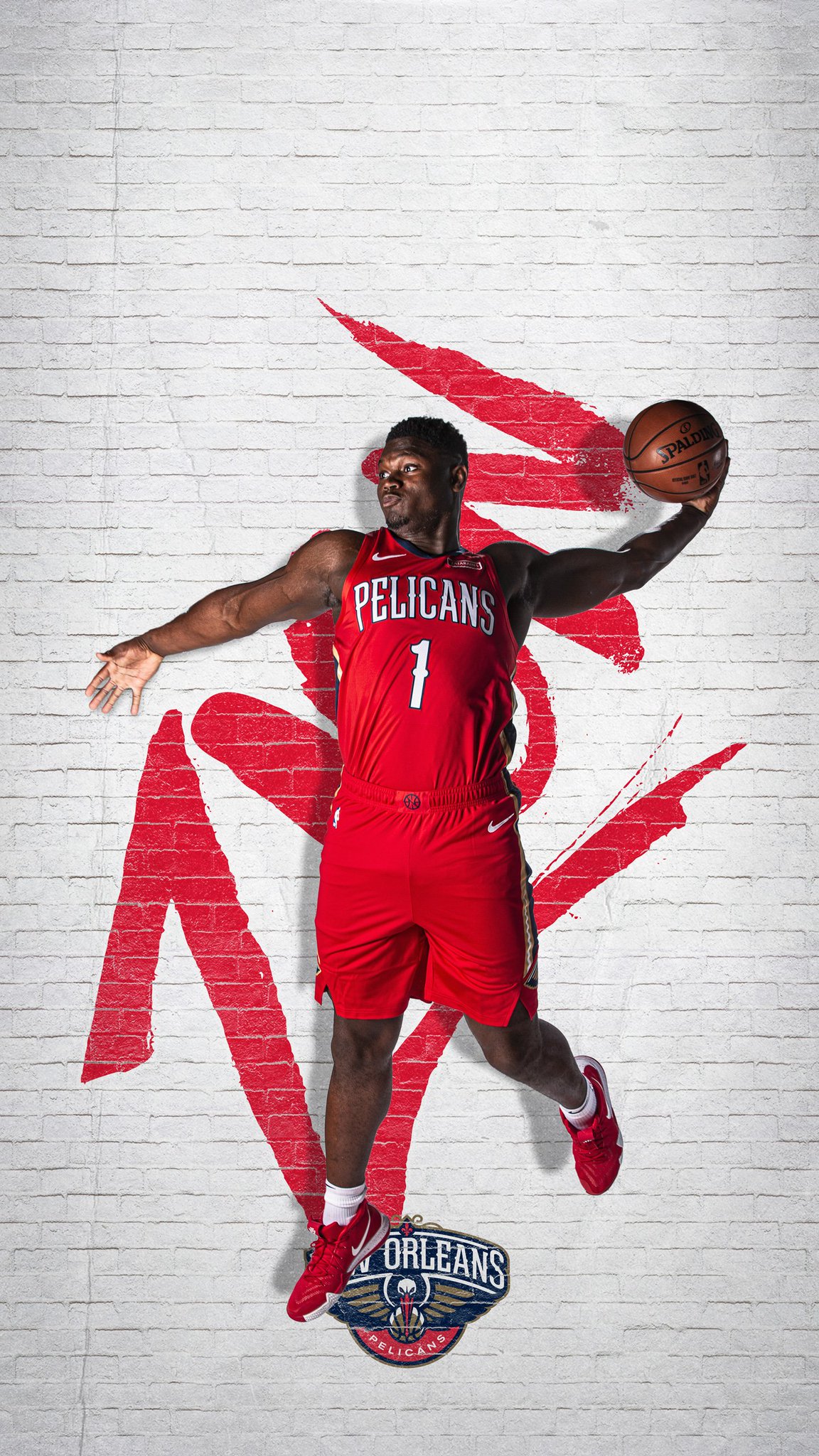 NEW YORK USA JUN 18 2020 New Orleans Pelicans basketball club logo and  silhouette of young basketball player Sport wallpaper white edit space in  Stock Photo  Alamy