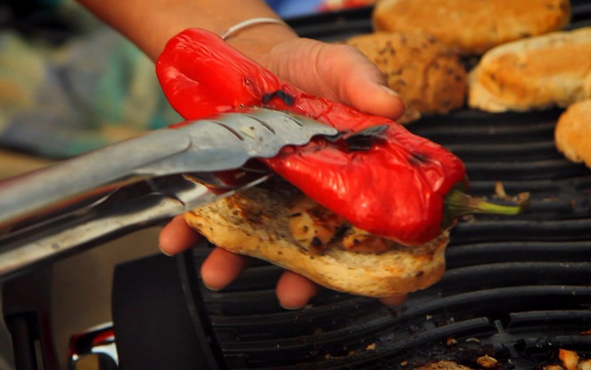 NapoleonGrills's tweet photo. Have a #humpday treat with a recipe from our very own #grillqueen @genevieveeats. Herby chicken burgers with grilled romano peppers and a delightful lemon mayo are quick, easy and delicious. Find the recipe in here - https://t.co/bKT4G9YZ1k https://t.co/sjdGhYZ5Fp