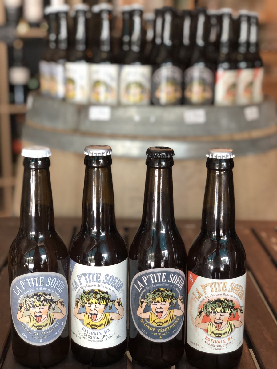 Vignapart's tweet photo. Une nouvelle gamme de bières est arrivée dans notre magasin à Montrouge : La P'tite Soeur. 
 ... et pourquoi pas une petite bière ambrée-gingembre pour bien commencer la semaine ? 🍻
.
#Nouveautés#Bière #MadeInFrance #BouledogueBiere #Biereartisanale #BièreFrançaise  #Montrouge https://t.co/O9lpFnLiNm
