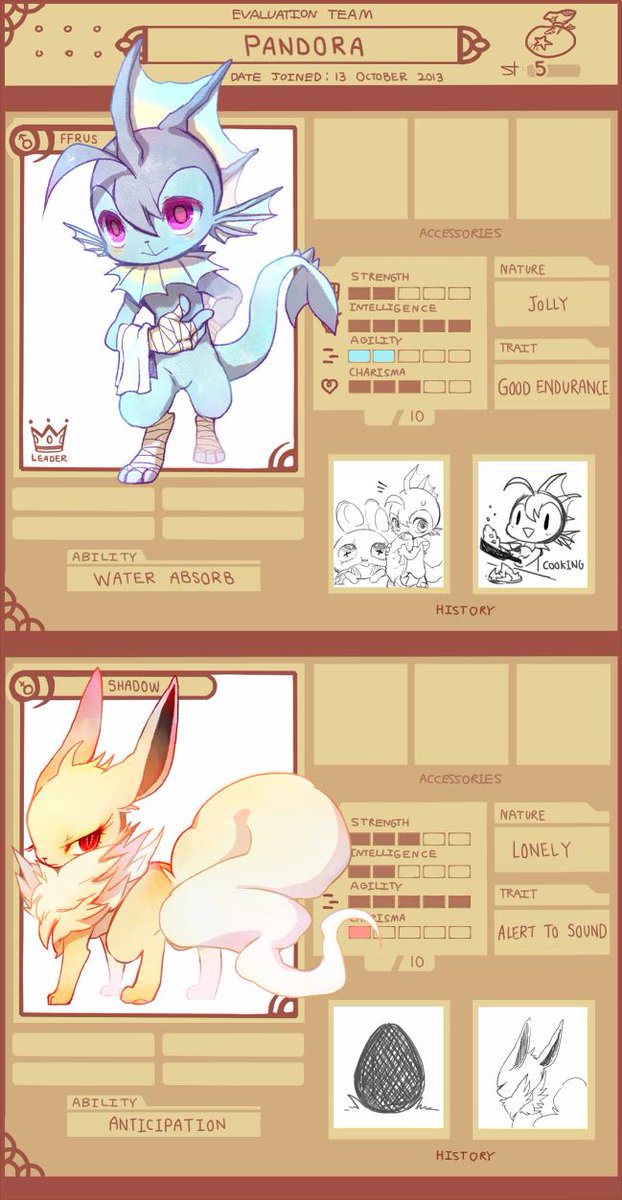 I found my role-play Pokesonas (well more like-self roleplay) and pages of the comic I've done that I really LOVESSS ahahaha, If you want to I can post it up for you to read. 