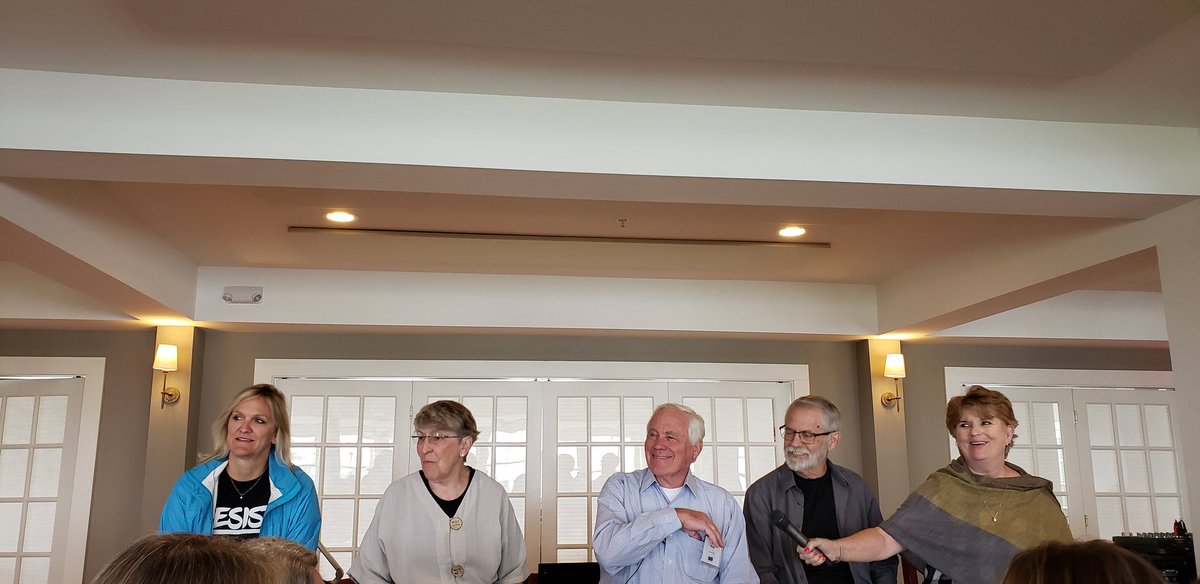 CTMcKim's tweet photo. Parting comments by @pennykittle @LindaMRief @BobProbst @ChrisCrutcher @KyleneBeers. Not in photo other distinguished speakers at #BBLit19 @MisterMinor @SaraKAhmed Thank You for an exceptional journey! #changed https://t.co/iLzfdO50Vp