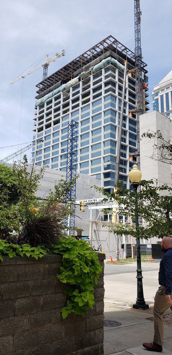 Crane up at the JW Marriott #UptownCLT #Charlotte #Construction