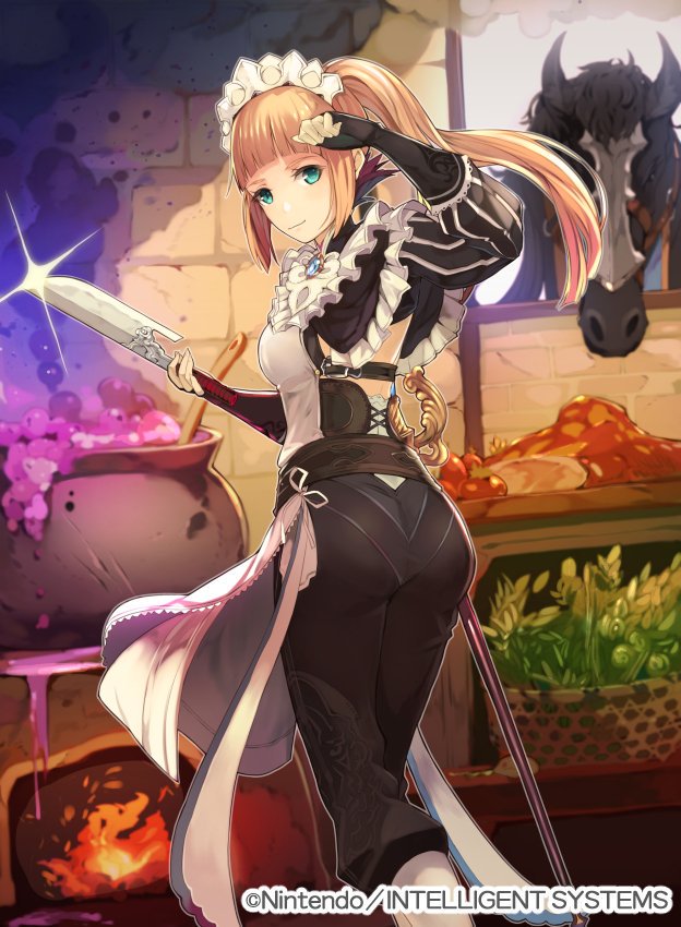 "I am... A little better with a blade than I am a feather duster, sure. But I'm determined to be the best retainer I can be!"