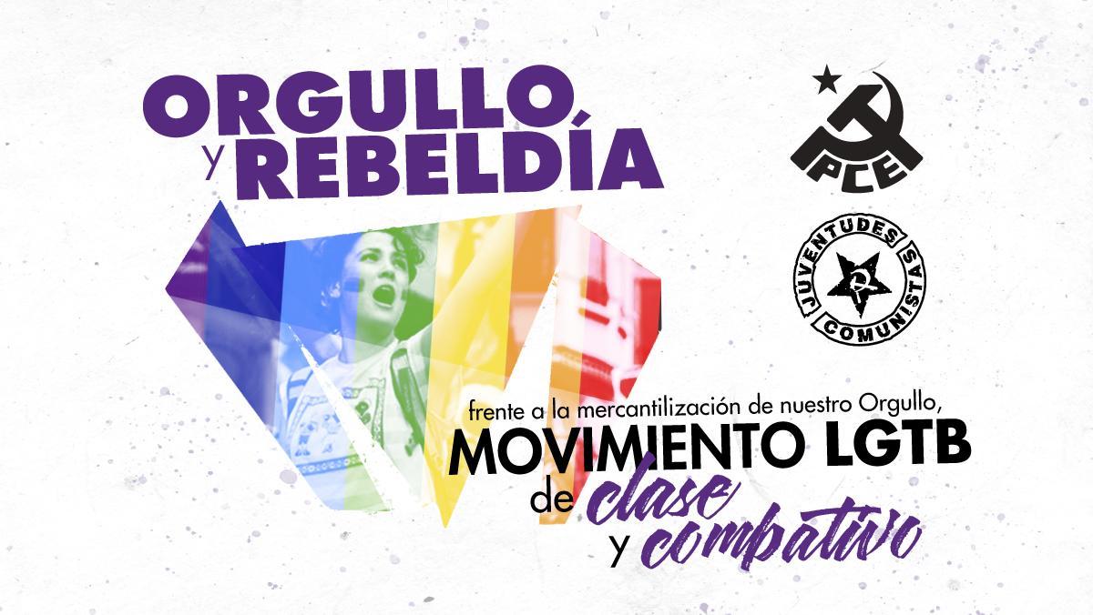 elpce's tweet photo. 📄 Manifiesto de @elpce y la @UJCE para el #Orgullo  

#OrgulloYRebeldía: ante la mercantilización, movimiento LGTB de clase y combativo.  

Hoy, más que nunca, ¡Orgullo es protesta!🏳️‍🌈 ✊   

🔗 https://t.co/qkMoVqJ3lk https://t.co/pWktYud6iu