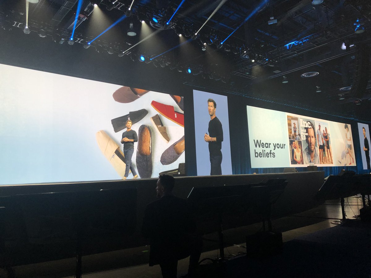 MKohlHR's tweet photo. @BlakeMycoskie shares his personal story of feeling pressure from work, burnout is real. #SHRM19 #SHRM19Bloggers #CreatingBetterWorkplaces #WearYourBeliefs #OneForOne https://t.co/u1eRdPU5Co
