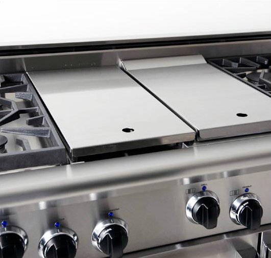 What is Sunday brunch without pancakes? Beat your best batter and pull out your removable griddle from @americanrange1, to kick the morning off right. Achieve a perfect, even cooking without sacrificing burner space. #NoOneStacksUpToYou #PunIntended #WeCouldntResist