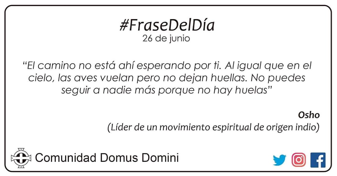 domini_domus's tweet photo. #FraseDelDía
#ComunidadDomusDomini #ComunidadDomusDominiOficial #SerHumano #Frase #Espiritualidad #Spirituality #FrasesMotivadoras #DesarrolloHumano #PersonaHumana #Desarrollo #Espiritual #Camino #Espera #Esperanza #Cielo #Volar #Aves #Huella #DejarHuella #Seguir https://t.co/c6m8TtZCBO