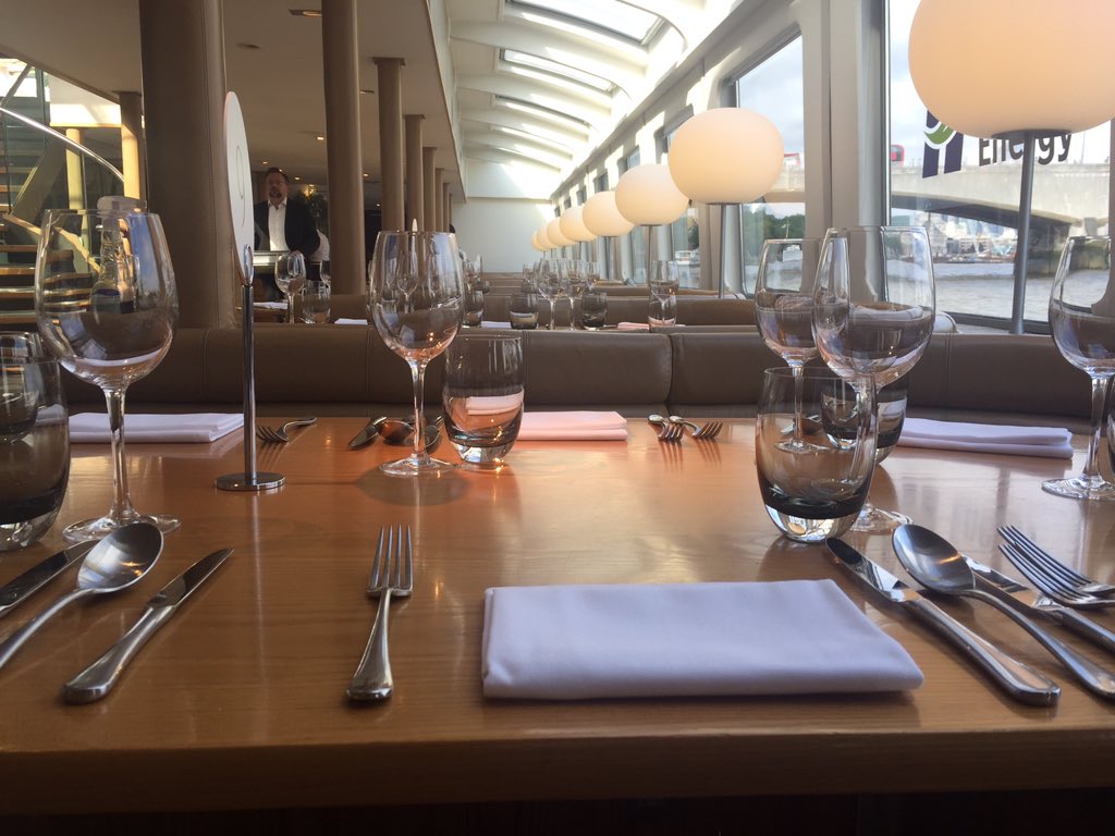 We are getting ready - the dinner setting and table plans are set up. The sun is shining and the Sturgeon awaits our finalists ! #TELCA19 #excited <a href="/EnergyLiveNews/">Energy Live News</a>