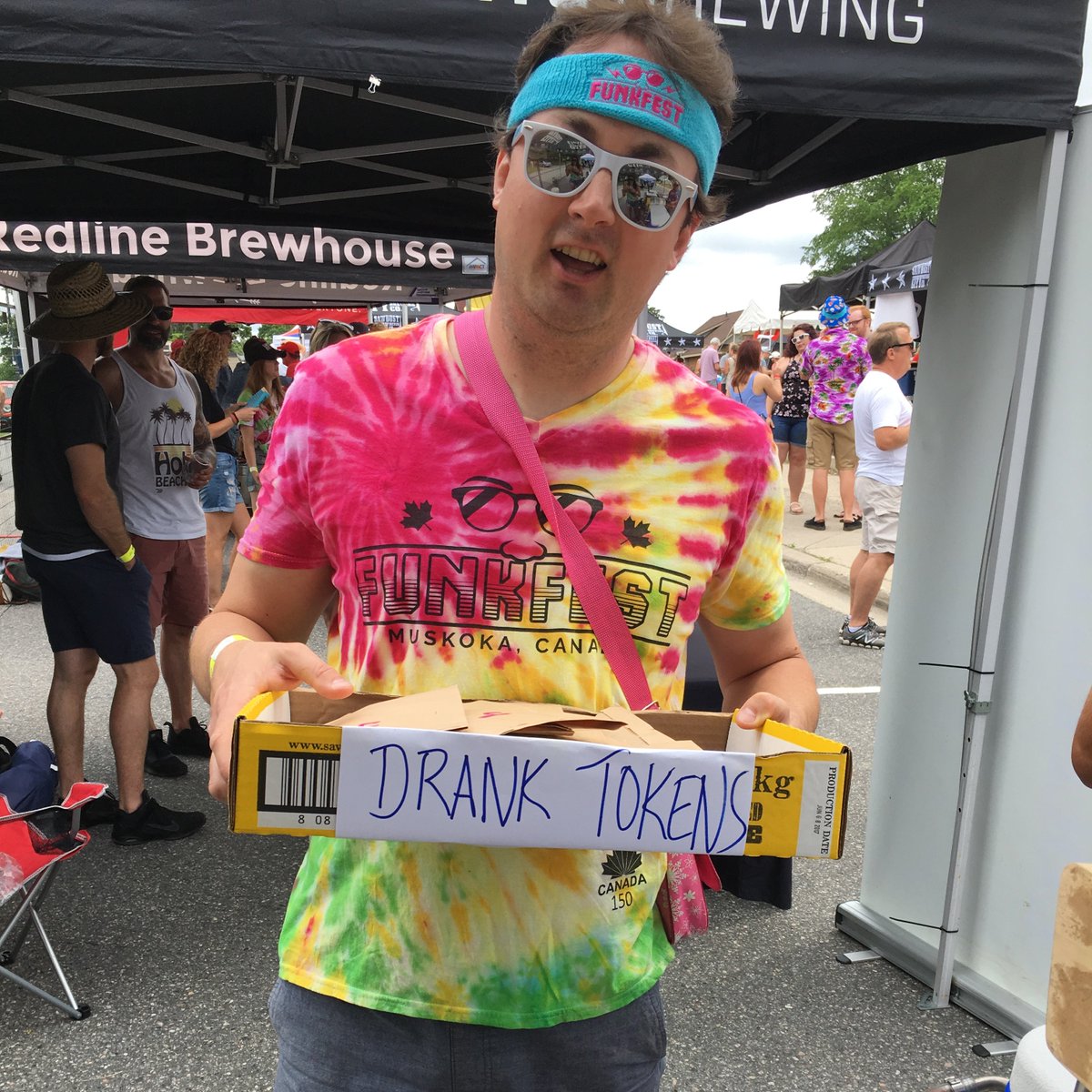 SawdustCityAdam's tweet photo. I'm feeling funky today so here's a few pictures of me from Funkfests past... 2016, 2017, and 2018. You'll see that I sell tokens every year, it's all they really trust me to do. #downtofunk @sawdustcitybeer https://t.co/3at4eXMk80