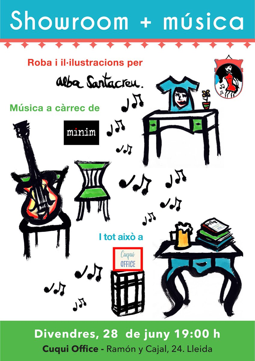 Lo_Pixapi's tweet photo. En @joangallcar (ànima, creador, CEO i cantant, guitarrista i compositor de @minim_Lleida 😜) aquest dv, en solitari😱😱😱, a la @OfficeCuqui 
A les 19h, donant suport a l'Alba Santacreu🙏!
Vindreu, oi? Serà molt bonic😍 https://t.co/bTroFIJRe6