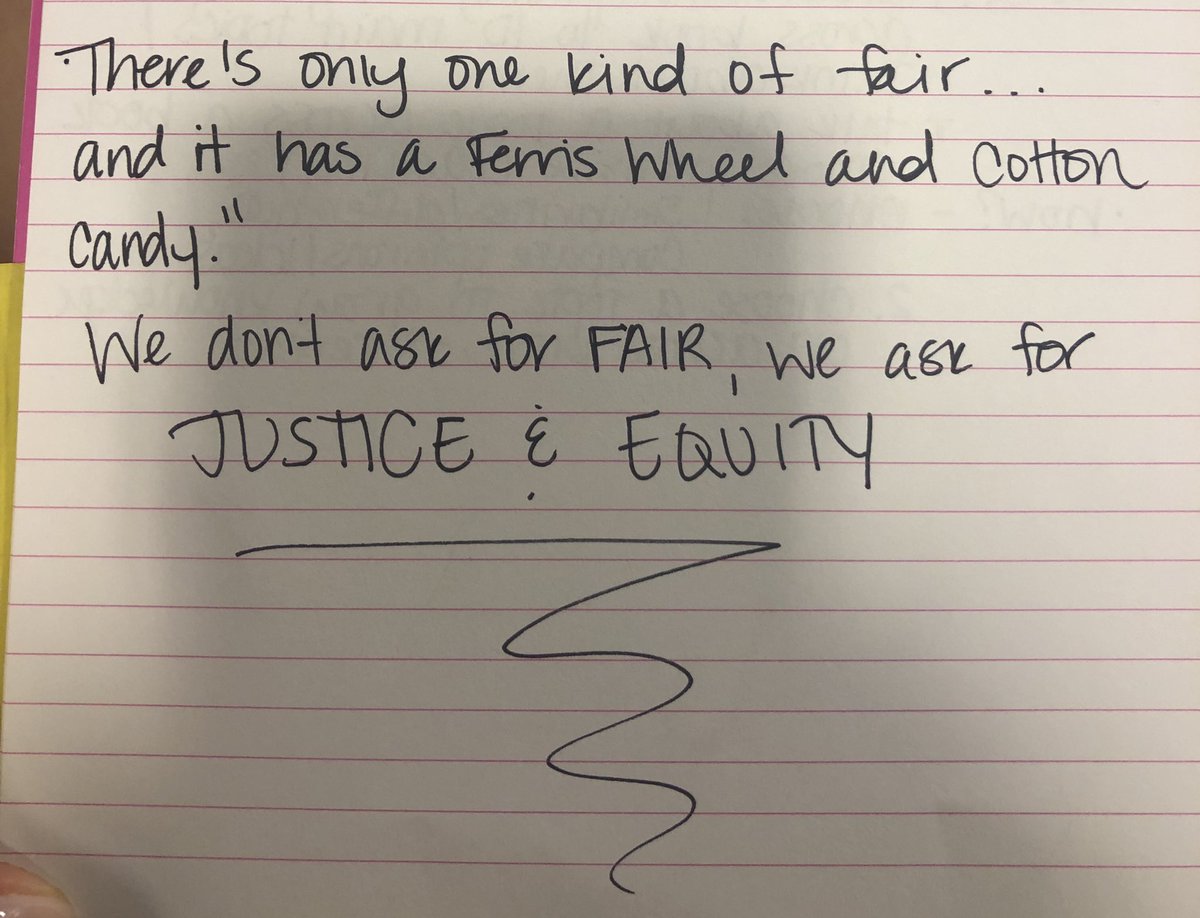 Still experiencing all the feels as I reflect on this amazing quote from our keynote at #TCRWP this morning!! Thank you @lester_laminack for such moving and important words! #HREinNYC