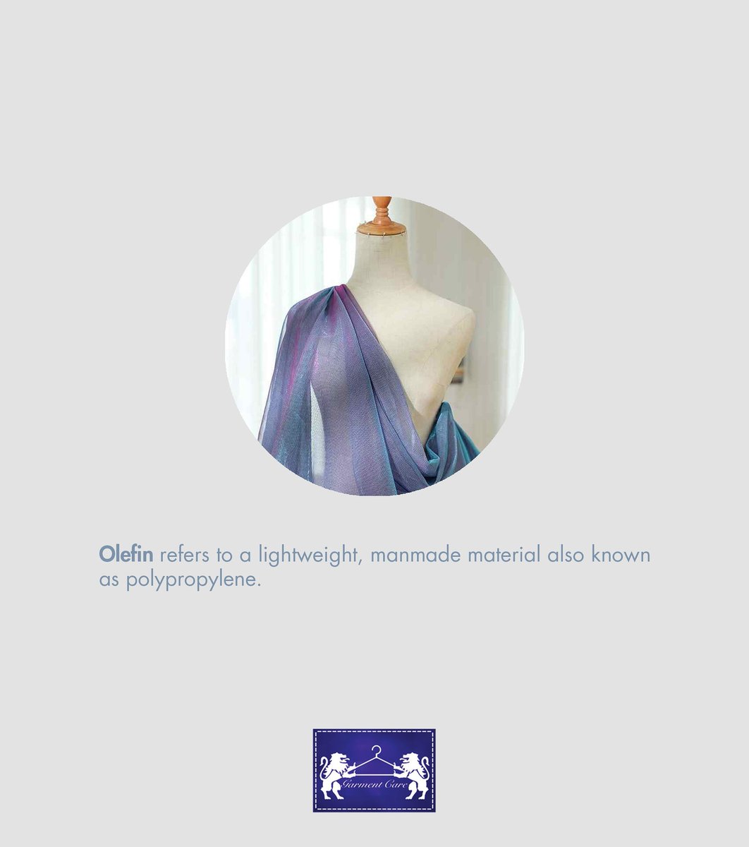 GarmentCareLTD's tweet photo. It is known for its strength, colourfastness and comfort, its resistance to staining, mildew, abrasion, sunlight and its good bulk and cover.

#GarmentCare #Olefin #DryCleaning  #FabricNames https://t.co/mN4ZyHTIpW
