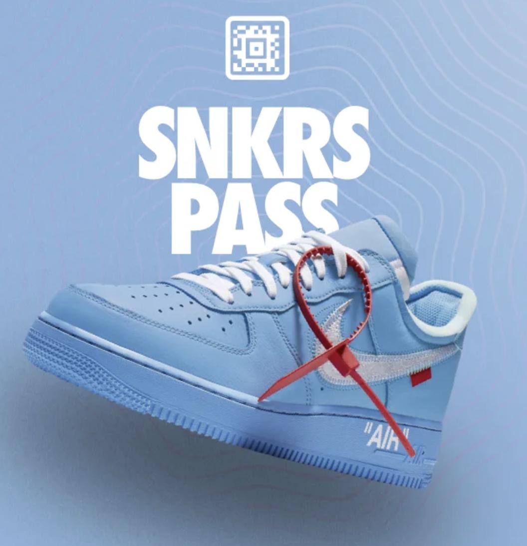 snkrs off white air force 1