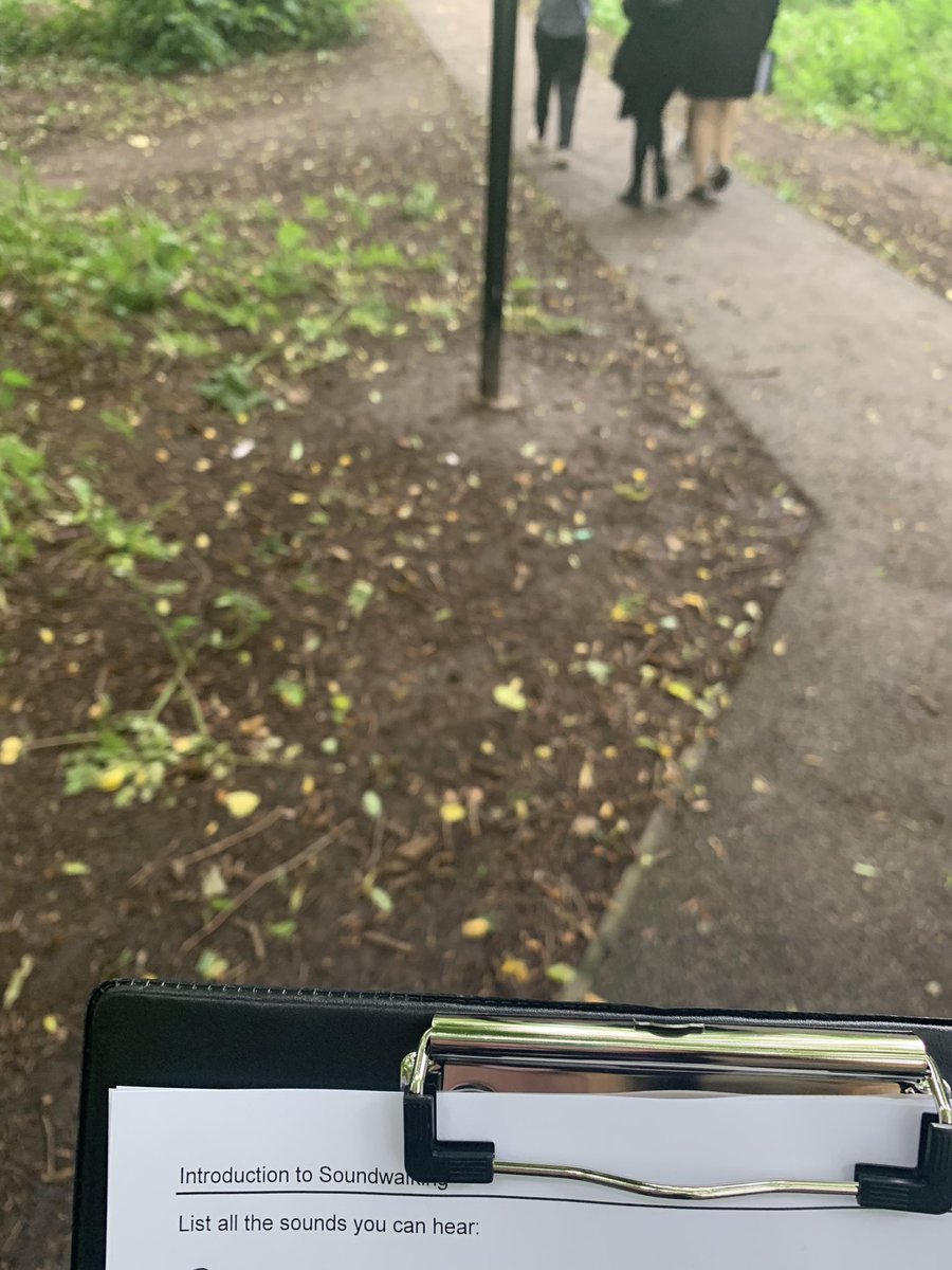 BSUESRC19's tweet photo. Introduction to soundwalking with @HarryMatthews22 .. fascinating to take note of sounds around Corsham today! https://t.co/reAfGDeJIO