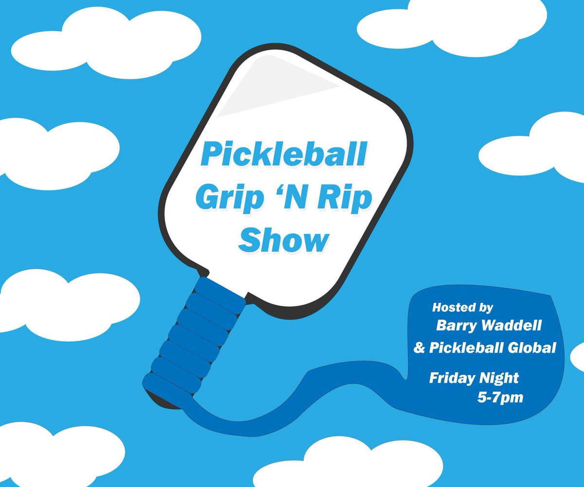 PickleballGlob1's tweet image. Get Ready to Rumble!! This Friday night 5-7,  Grip 'N Rip Show Live stream on Pickleball Global or Pickleball &amp;amp; Tennis US Facebook         
Lineup:
Kyle Yates 
Michael Leonard Pickleball
Barry Waddell 
Noah Waddell 
Playing Referee: Jeffrey Hossler