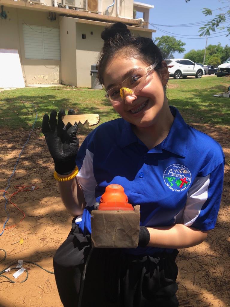 acecurriculum's tweet photo. Service Adventure in Puerto Rico is off to a great start! Today, students are learning to use power tools so that next week they can build student offices for local schools using the A.C.E. Curriculum. #ServiceAdventure2019 https://t.co/4duAUqCik4