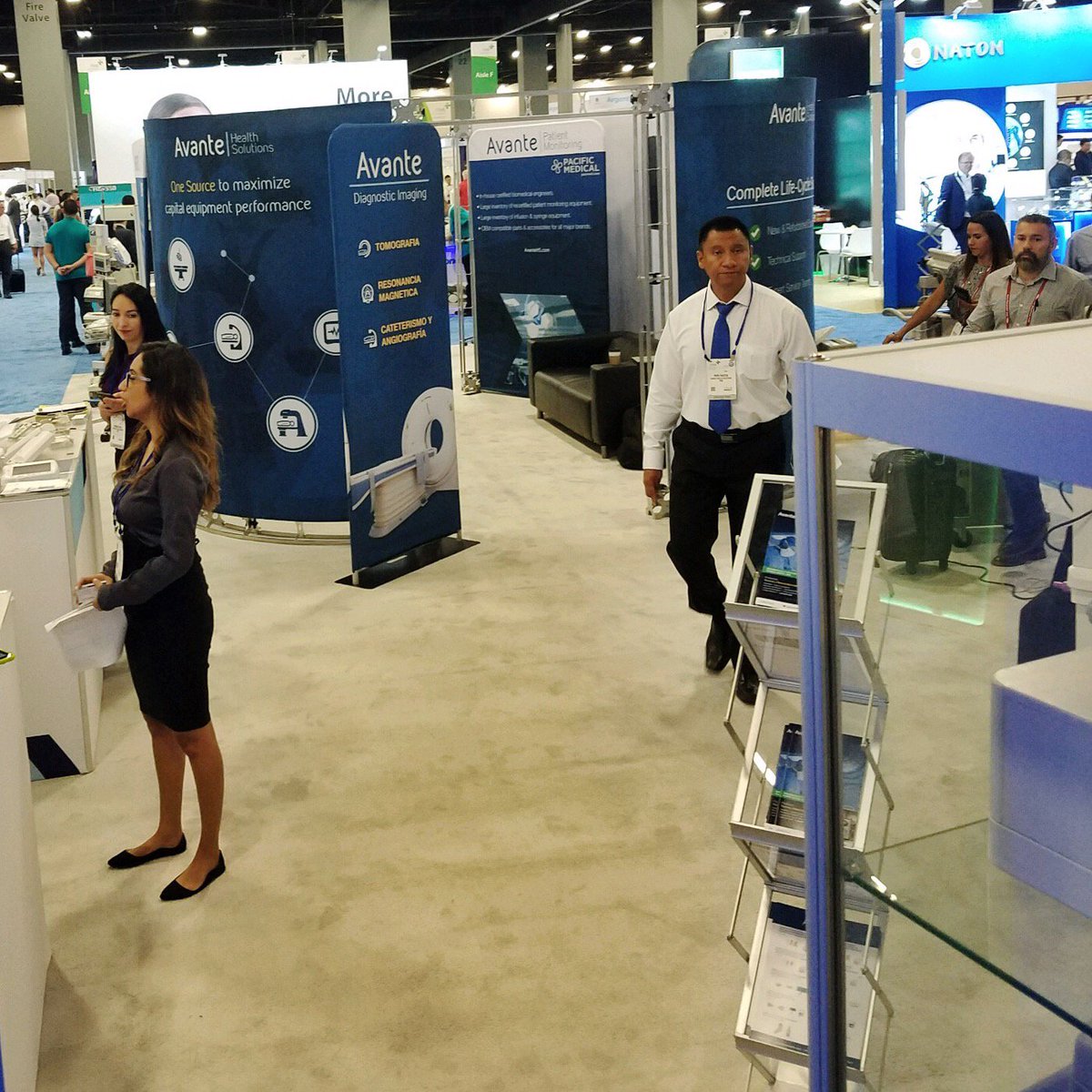 AvanteHS's tweet photo. It’s a great first day at FIME 2019! Be sure to stop by and see the Avante Health Solutions team in booth D11 and learn how Avante can become your one source to maximize capital equipment performance.

#FIME2019 #AvanteHS #OneSource https://t.co/bWnnvCKyl5