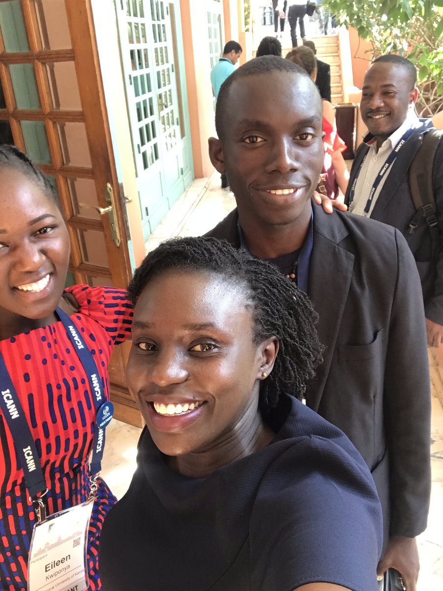 MsKiden's tweet photo. Always happy to reconnect @eileenney2 @InnoJaz @IsaacMaposa #ICANN65 #ALAC65 #NextGen https://t.co/FCDeYB1qM7