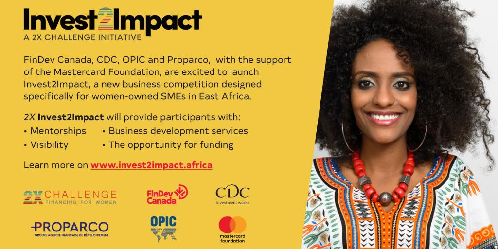 OPIC2X's tweet photo. #DYK? #Africa is home to the highest rate of female #entrepreneurs of any region in the world. 

Through @invest2impact, @opicgov is working alongside @MastercardFdn &amp; our #2XChallenge partners to help the region's #women scale their businesses. Sign up: https://t.co/4CSFK7xDeF https://t.co/NGq0EMRHMo