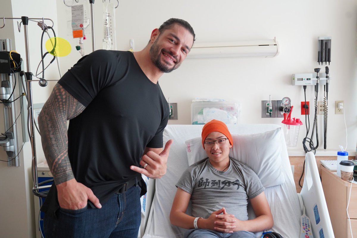 With so many things happening this week, it was great to stop by @OHSUDoernBecher before #SDLive in Portland. Thanks for letting me hang out Atle and for continuing to #BelieveInTheFight. @WWECommunity