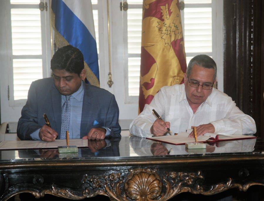 Cuba and Sri Lanka sign memorandum of understanding