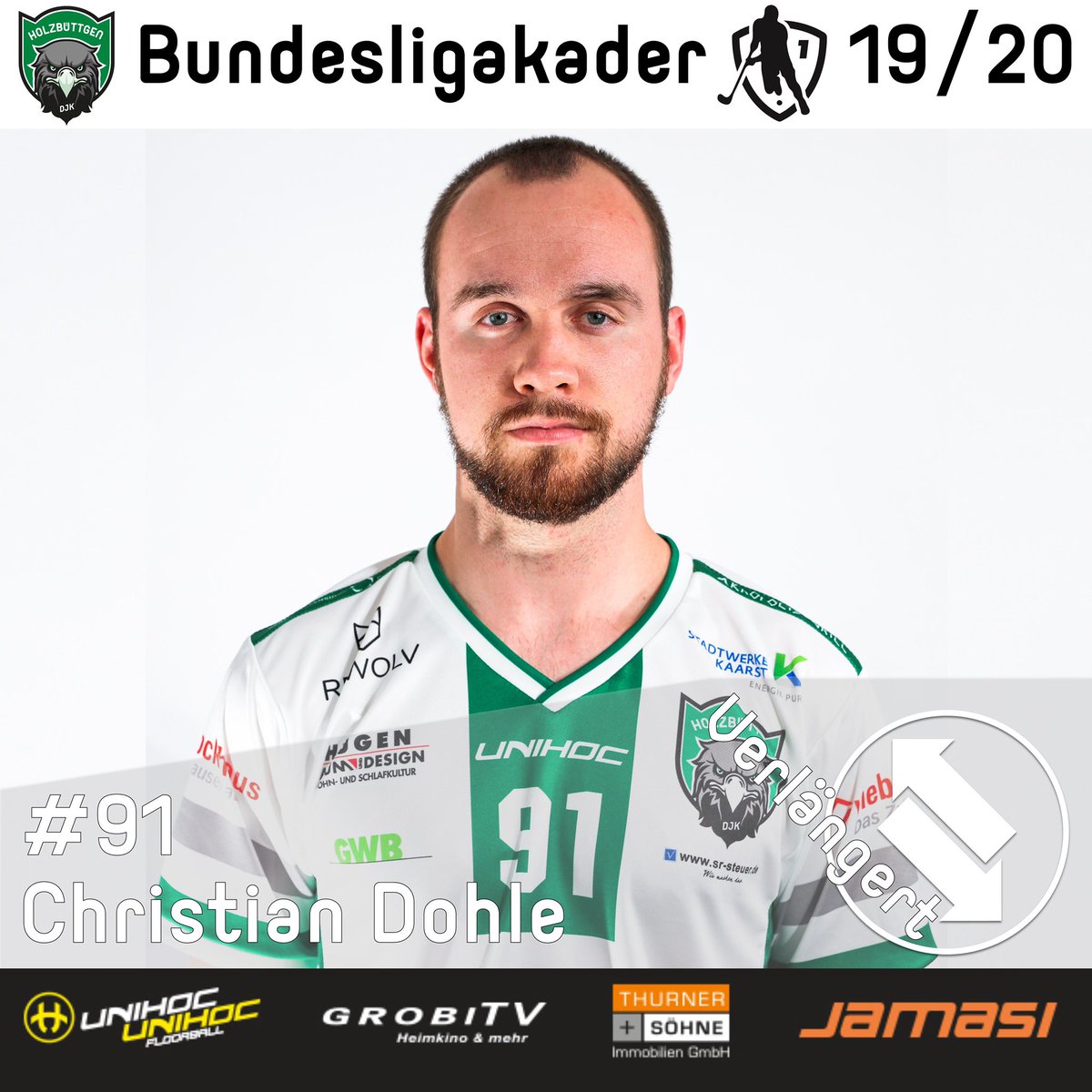 DJKFloorball's tweet photo. Wir sind froh Christian Dohle nach langwieriger Verletzungspause wieder aktiv im Team zu haben. Der trainingsfleißige Allrounder wird mit Garantie auch in 2019/20 für entscheidende Gnadenstöße im gegnerischen Slot sorgen.
#fdsilly #preseason #hejadjk #dontfuckwithdohle https://t.co/DJoKaWcIRD