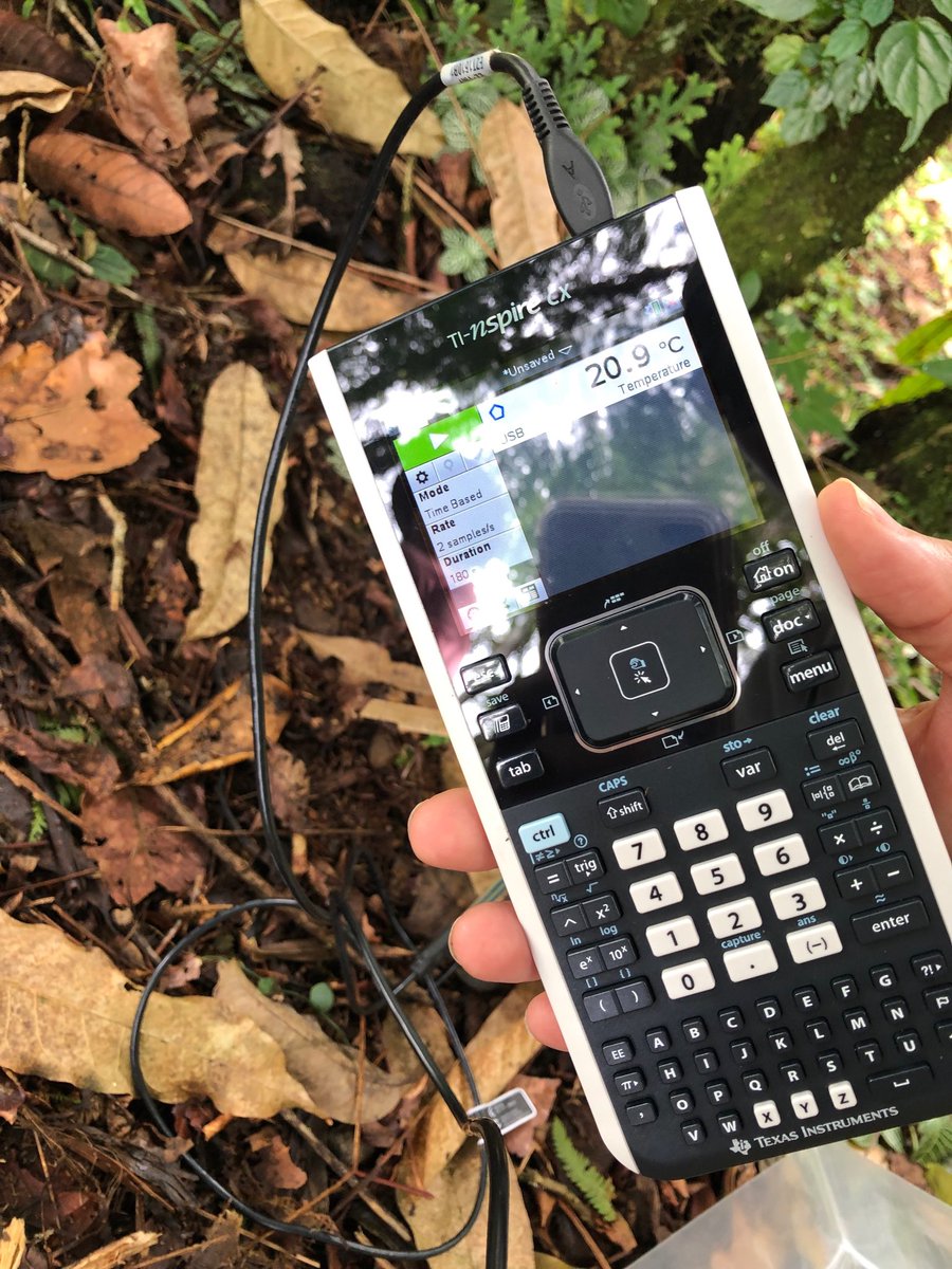 FridayTracy's tweet image. Collecting soil temp. and soil moisture for a fern study at Wilson Botanic Garden. The TI Nspire and probes make it easy! #bootcamp2019 #datacollecting