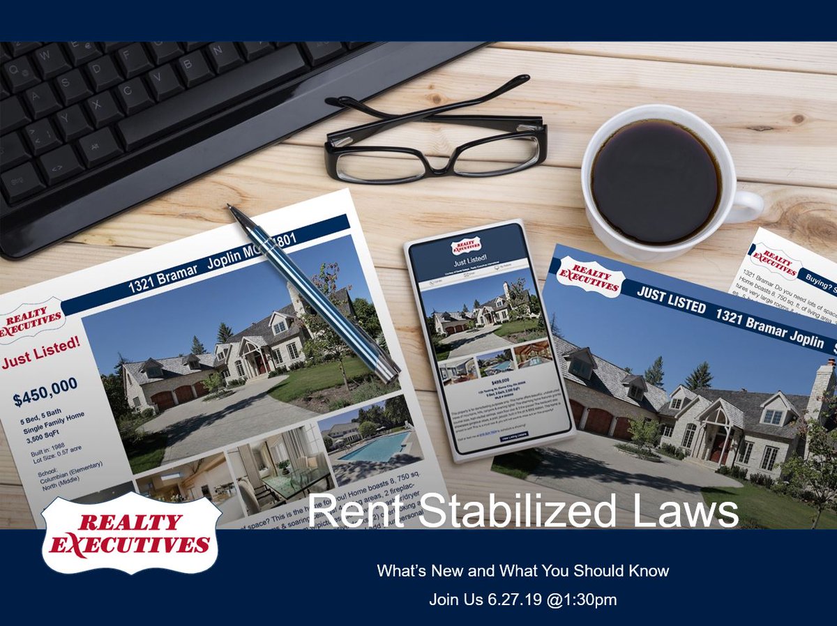 RexMetroNY's tweet photo. Join us 6.27.19 at 1:30pm for a training class with Simon Moules.  This class will focus on the new rent stabilized laws in NYC.  Please RSVP to Emily at 347-209-3483 or email realtyexecutivesny@gmail.com.  Space is limited!  

Event Location 3256 Steinway Street Astoria, NY FL 2 https://t.co/DsYYchPDkN