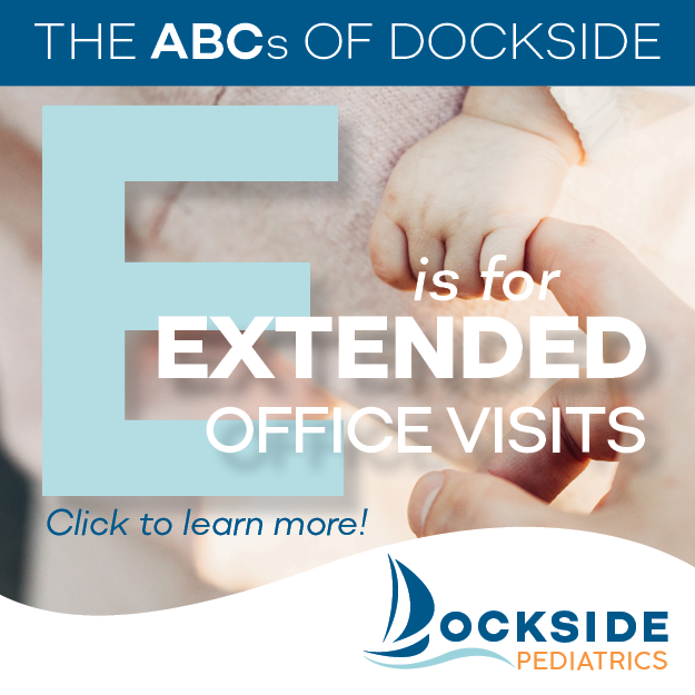 With the direct primary care model, we are able to spend longer with our patients, our visits are scheduled for at least 30 minutes to an hour. Check out docksidepediatrics.com