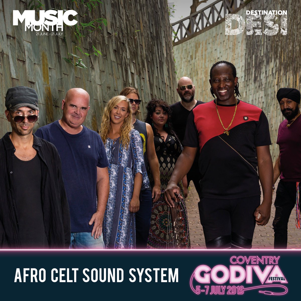 TheLondonMela's tweet photo. 🚨Announcement🚨#TheLondonMela returns to the #GodivaFestival where we have a star-studded line up! The rhythm tent is where you need to be for #DestinationDesi where you’ll see @ACSSofficial performing! See you there on Sunday 7 July!Stay tuned for more announcements! #Coventry https://t.co/Oci6ju1vuD