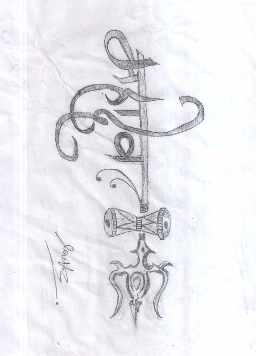 Roneey_patel's tweet image. #harmahadev 🙏#tattopainting 🎨