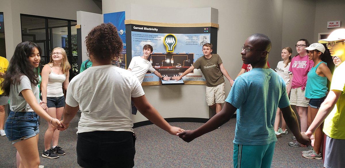 Regional Gov's School Summer Enrichment students visited and had fun at the North Anna Nuclear Information Center to learn about nuclear energy. They conducted an experiment on current electricity.