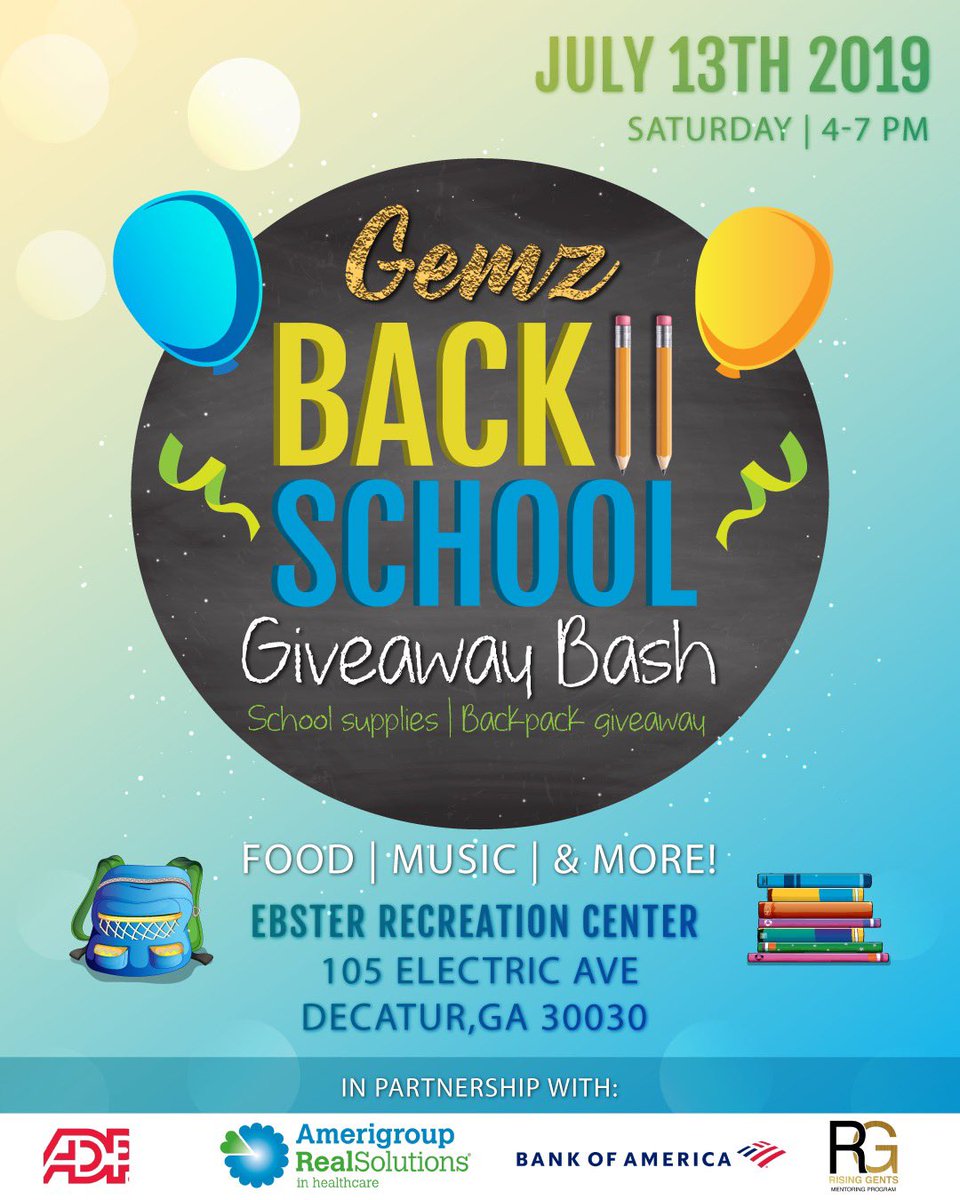 GemzGlamorous's tweet photo. Last year we were able to giveaway over 200 backpacks 🎒 and supplies 🖍📚📓📒 to underprivileged and single parent homes in our community 😲 and our goal for this year is to giveaway 400+. 

Please join us in our efforts to continue this amazing community event.  @MonicaBrown https://t.co/xEeMMK1FFd