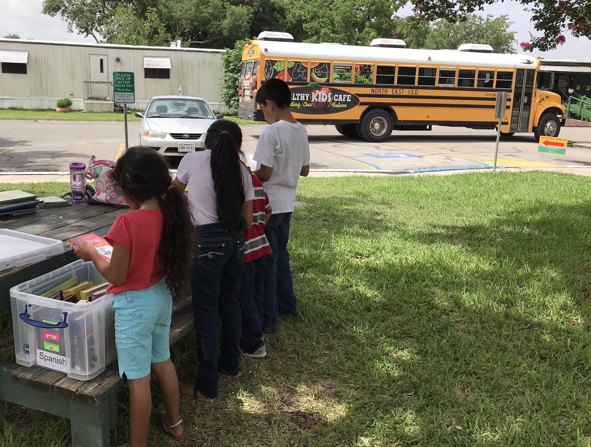 Serna Elementary Library (@serna_library) on Twitter photo Just another day on the bus feeding tummies & minds by providing summer meals and summer book access for San Antonio kids. #theNEISDway <a href="/SernaSammySeal/">Sammy Seal</a> <a href="/JCollazo86/">Jacob Collazo</a> #neisdlibs <a href="/donalynbooks/">Donalyn Miller</a> <a href="/colbysharp/">Colby Sharp</a> Feeling like a #GameChanger Just another day on the bus feeding tummies & minds by providing summer meals and summer book access for San Antonio kids. #theNEISDway <a href="/SernaSammySeal/">Sammy Seal</a> <a href="/JCollazo86/">Jacob Collazo</a> #neisdlibs <a href="/donalynbooks/">Donalyn Miller</a> <a href="/colbysharp/">Colby Sharp</a> Feeling like a #GameChanger