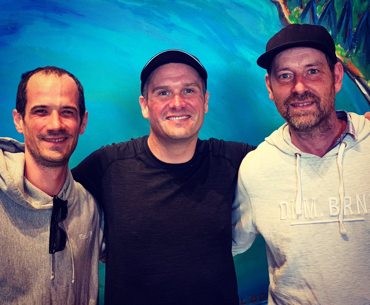 Wonderful visit today from clients and friends Nic and Guy from MixArt Studios in Montreal. Have been making records with these guys for many years and finally had an opportunity to meet them in person! #recordproduction #audioengineer #masteringengineer