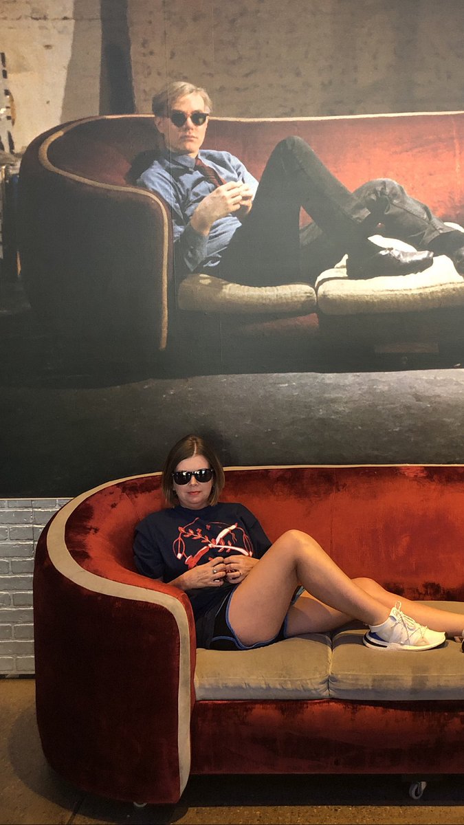dawnbrockman's tweet photo. Found the Andy Warhol Museum and made ourselves at home. #OK2PA https://t.co/Ks9vrwBRuP