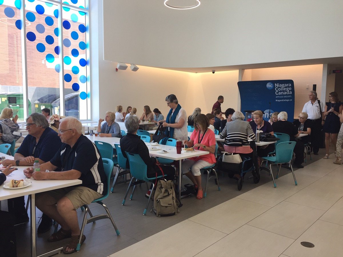 Dining_NC's tweet photo. Chartwells is proud to provide catering services to the AGE Works Conference this week. @niagaracollege President, Dan Patterson and @VBadawey speak about Art of Ageing at our Welland Campus. #Chartwells #NiagaraCollege @AGEWORKS_co https://t.co/zUA8UB7UeG