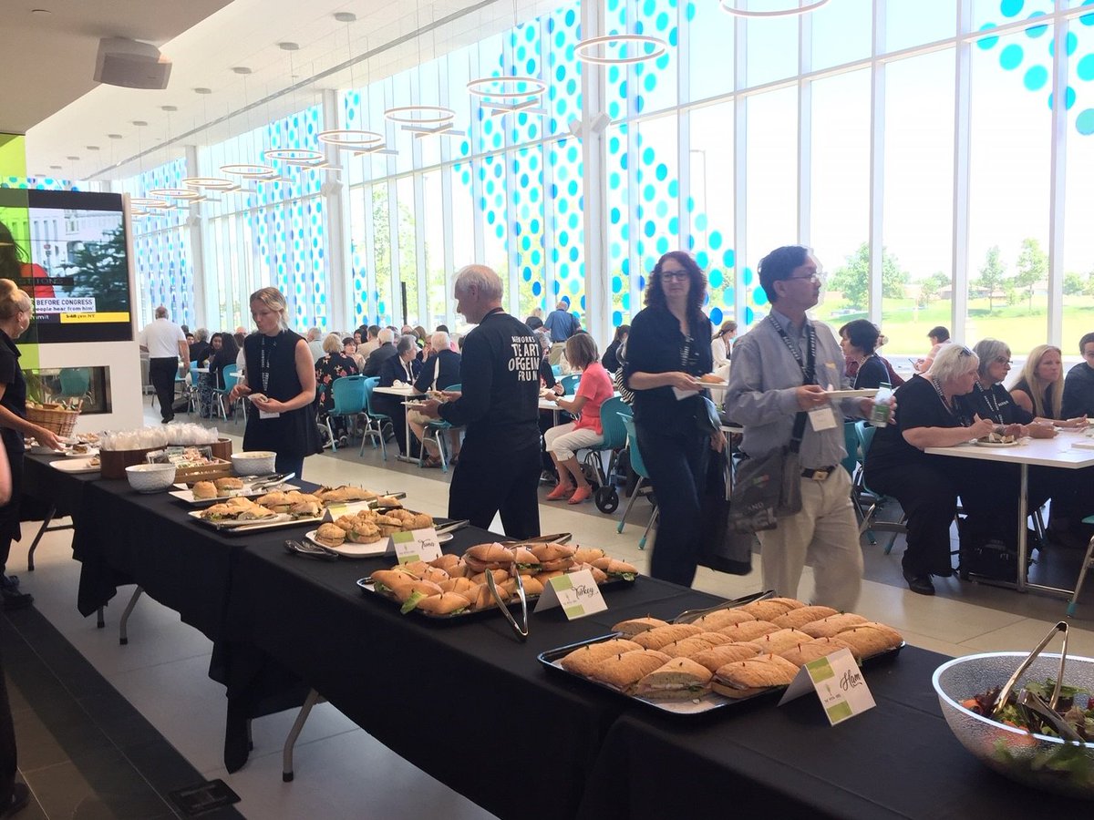 Dining_NC's tweet photo. Chartwells is proud to provide catering services to the AGE Works Conference this week. @niagaracollege President, Dan Patterson and @VBadawey speak about Art of Ageing at our Welland Campus. #Chartwells #NiagaraCollege @AGEWORKS_co https://t.co/zUA8UB7UeG