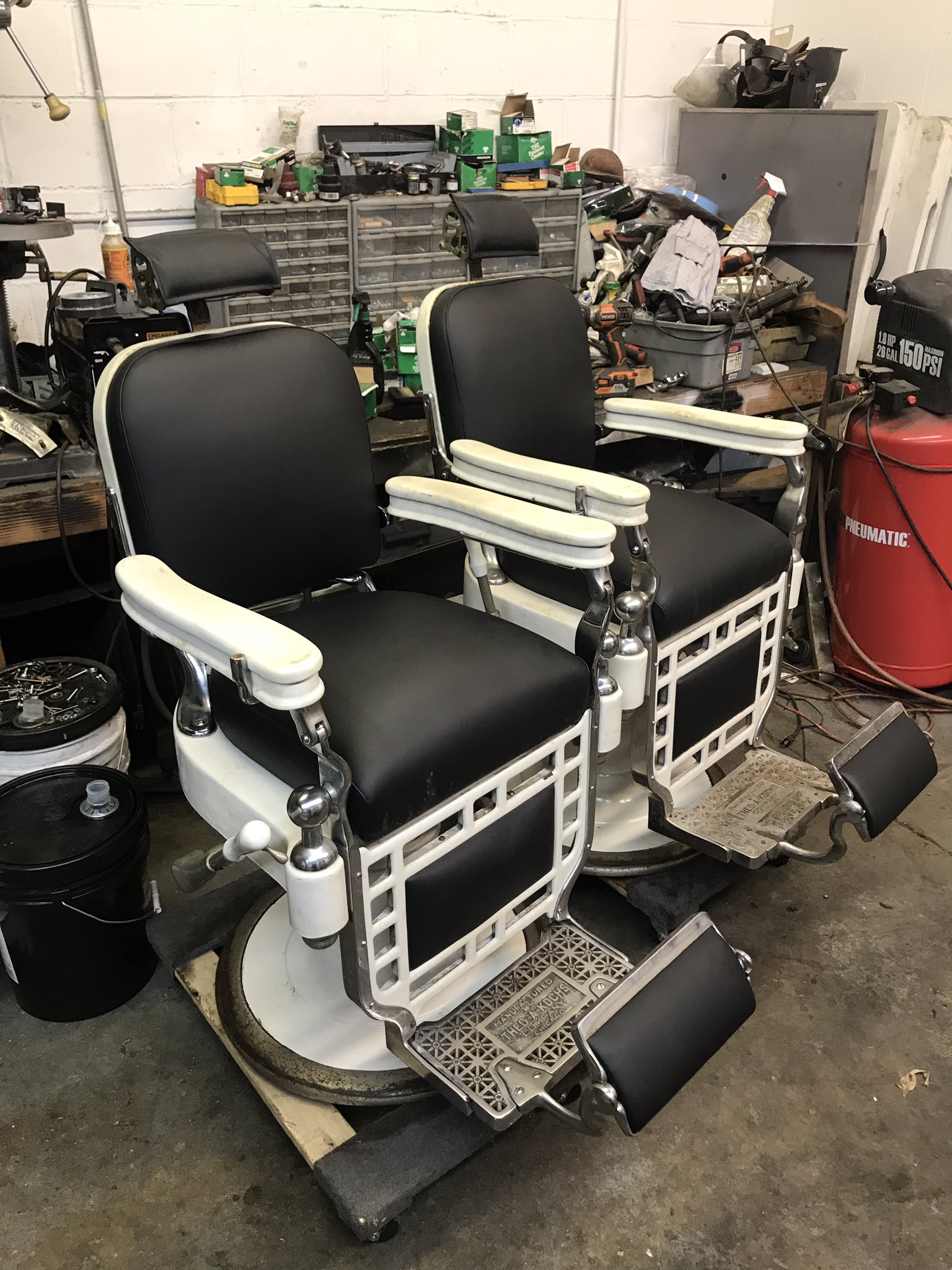 Theo a kochs barber chair restoration sale