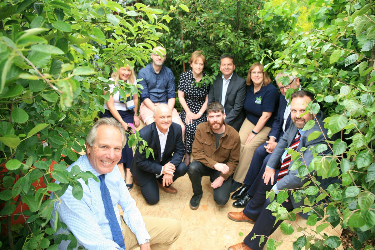merseyforest's tweet photo. The official opening earlier today of the #ForestBathingPod, our PopUP Forest, part of @urbangreenUP by Sir William Worsley, UK @treechampion @BCALandscape @lpoolcouncil @yoe2019lcr @livuninews @LivEchonews #MerseyForest25 #StandUpForTrees #TheTimeIsNow https://t.co/4dHDHrulYo