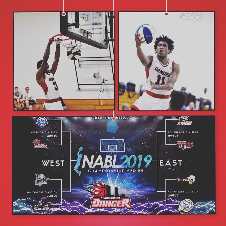 DangerBBall's tweet photo. One game down, three to go! #feelthedanger #GRmade #nablplayoffs19 #onegameatatime🏀 #1Goal #NABL #ElevateYourGame https://t.co/3AUAGUdok8
