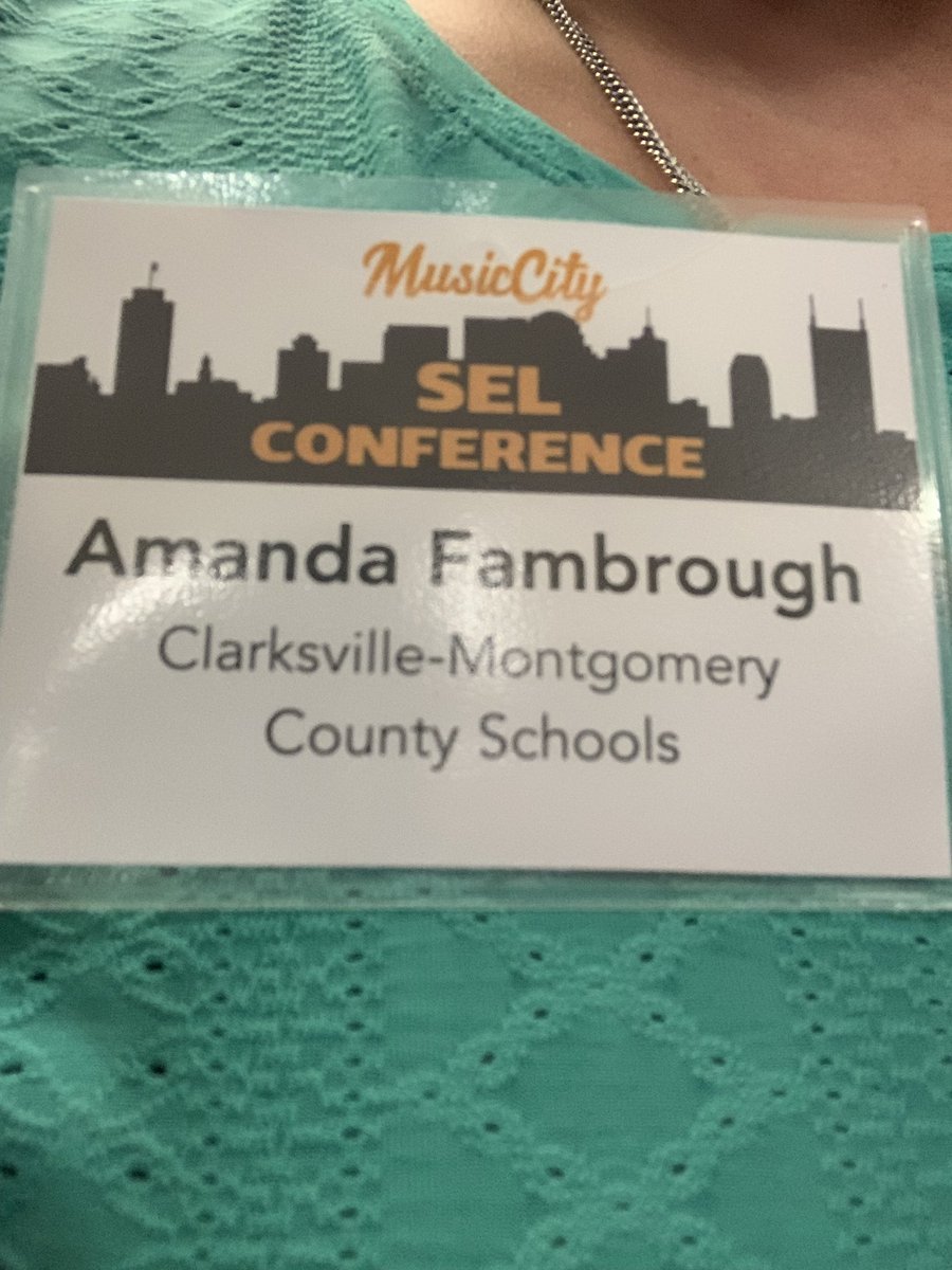 uk112679's tweet photo. Excited to learn more about SEL and take it back to my school! #MusicCitySEL https://t.co/fHPYyzCMcs
