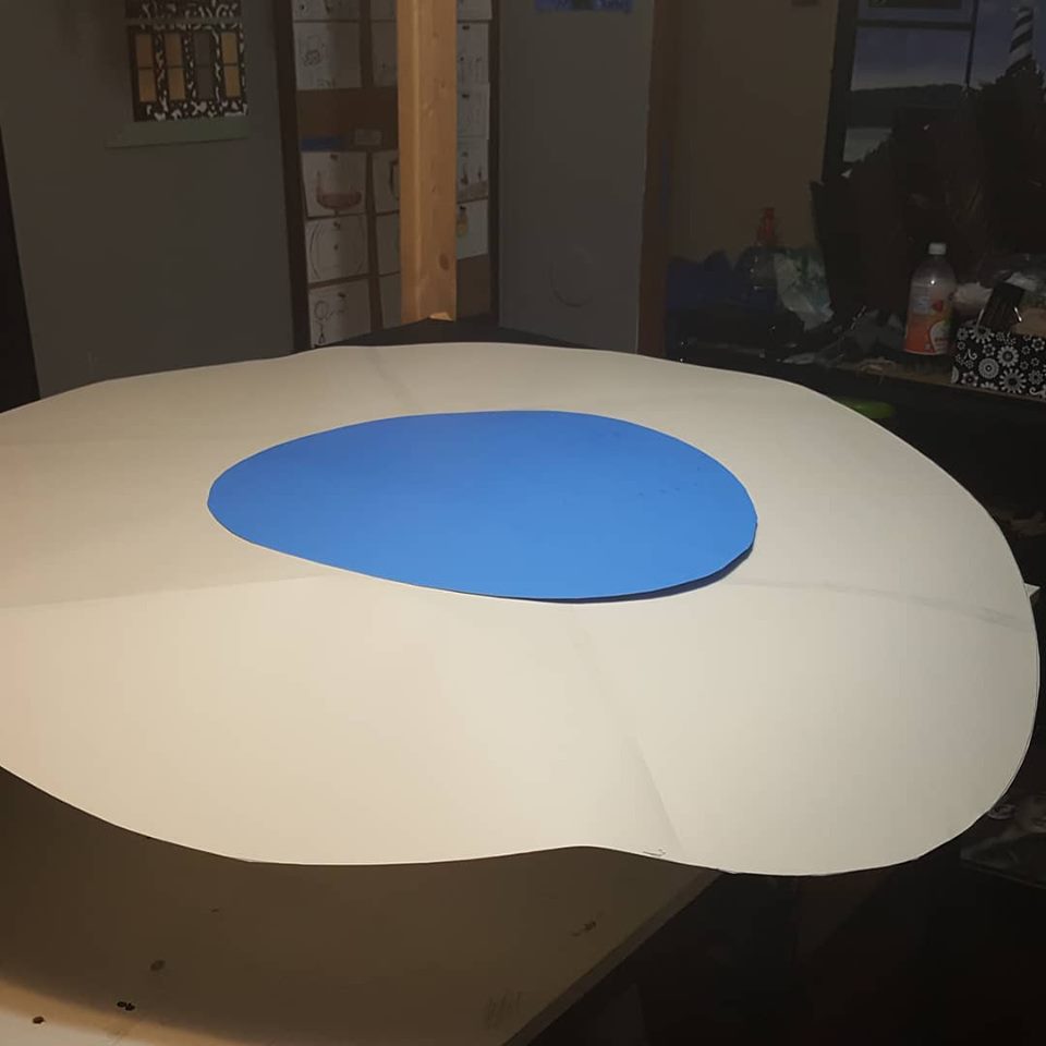 CorbeeAnimation's tweet photo. I do not like blue eggs and ham. Yes our current set looks like a big 4 foot blue egg. ๐คฃ๐คฃ #stopanimation #stopmotionanimation #setdesign #StopMotion #neverstopanimating #animation https://t.co/Y26O6OsOpr