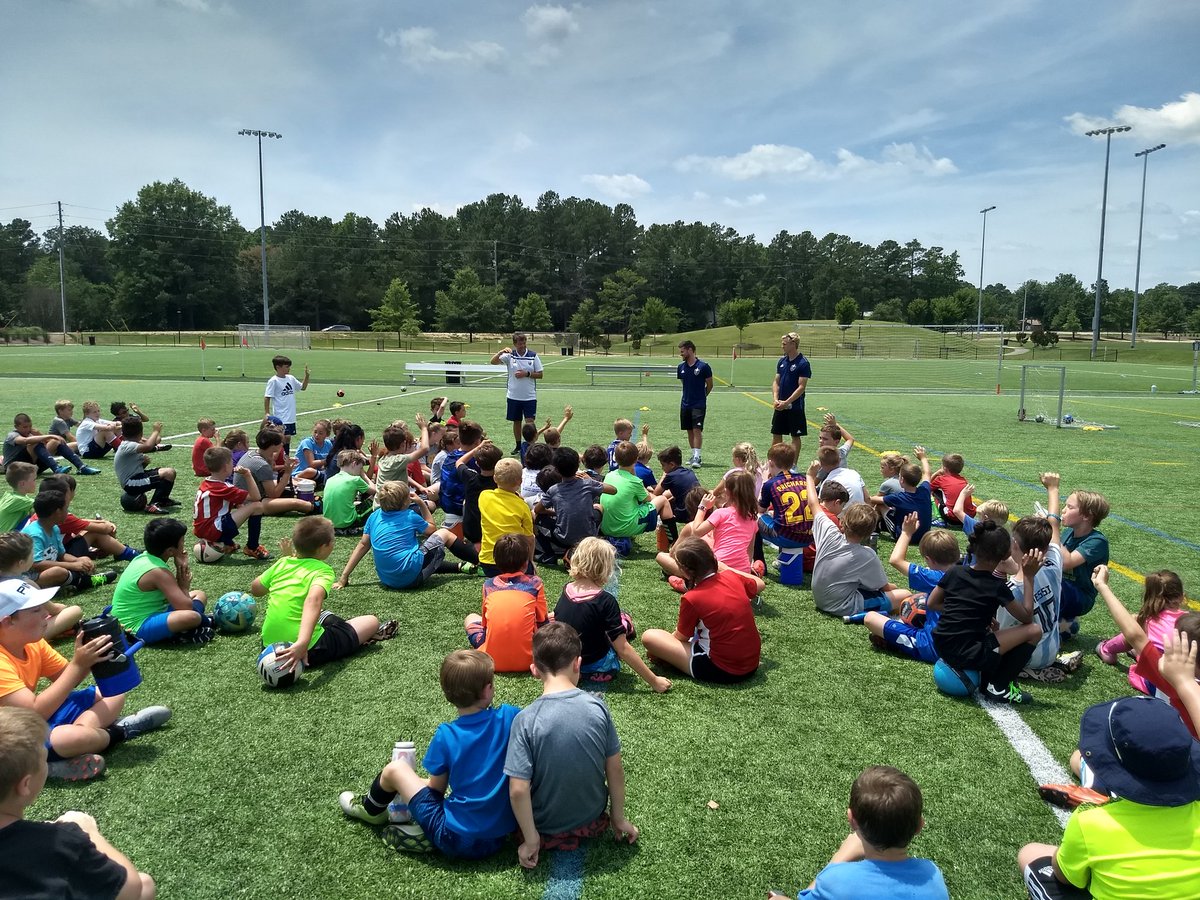 "This is where I started, and now I'm with the pro team." - <a href="/CalebDuvernay/">ME</a> talking to <a href="/NCFC_Youth/">NCFC Youth</a> campers.